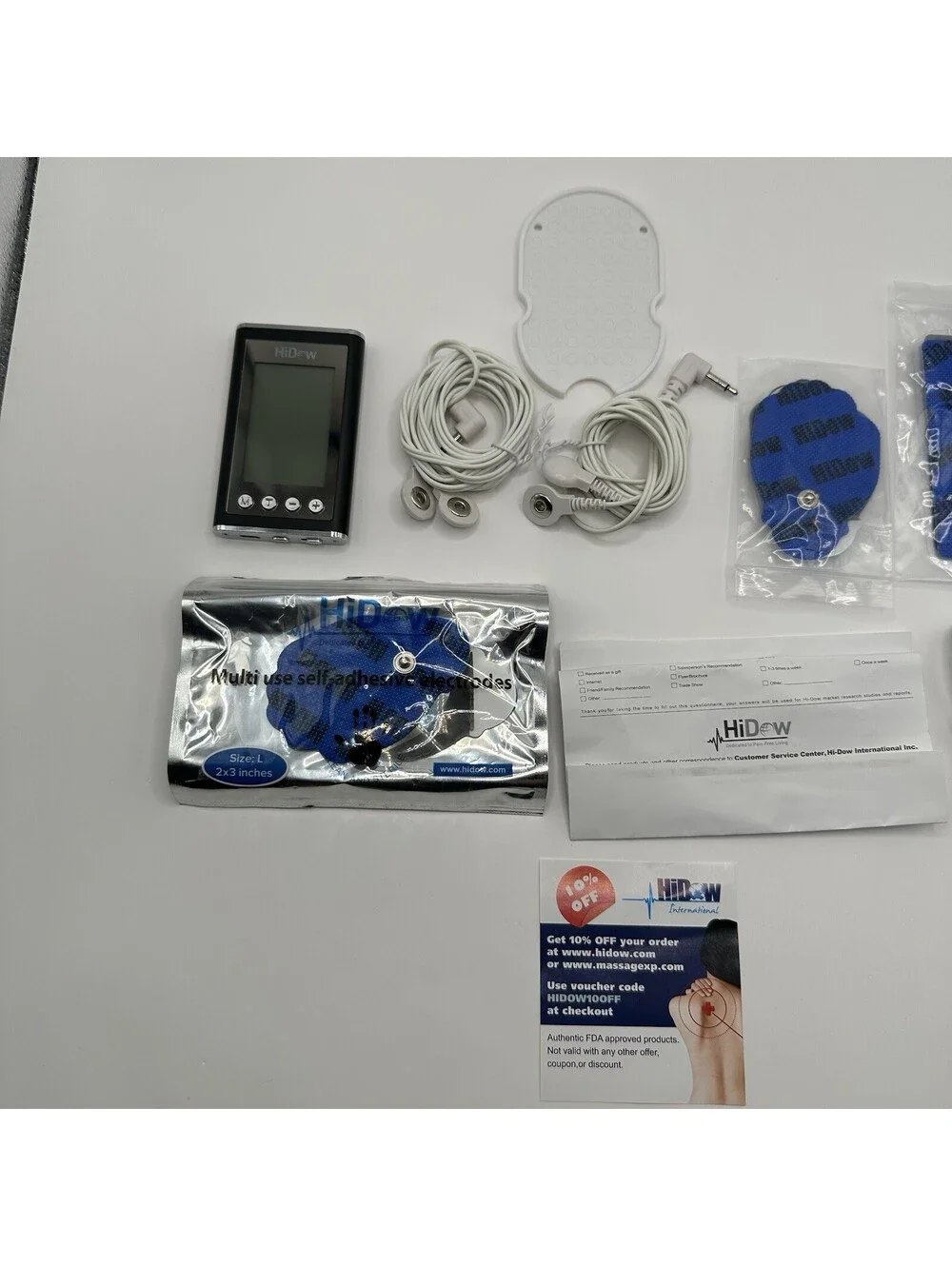 HiDow AcuXPD-S Electronic Pulse Massager - Silver